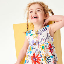 Load image into Gallery viewer, Floral Print Button Front Cotton Dress (3mths-6yrs)