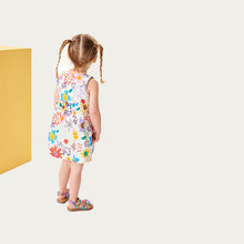 Load image into Gallery viewer, Floral Print Button Front Cotton Dress (3mths-6yrs)