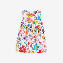 Load image into Gallery viewer, Floral Print Button Front Cotton Dress (3mths-6yrs)