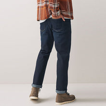 Load image into Gallery viewer, Dark Ink Blue Straight Coloured Stretch Jeans
