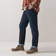Load image into Gallery viewer, Dark Ink Blue Straight Coloured Stretch Jeans
