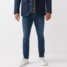 Load image into Gallery viewer, Vintage Blue Slim Fit Essential Stretch Jeans