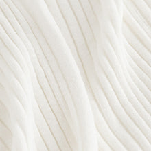 Load image into Gallery viewer, White Longine Linen Rib Cardigan