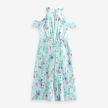 Load image into Gallery viewer, Mint Green Floral Print Wide Leg Jumpsuit (3-12yrs)