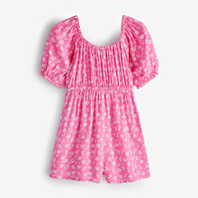 Load image into Gallery viewer, Pink Ditsy Cut-Out Detail Playsuit