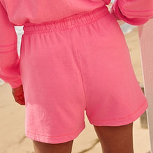 Load image into Gallery viewer, Fluorescent Pink Drop Shoulder Stitch Detail Sweatshirt