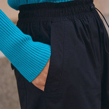 Load image into Gallery viewer, Black Parachute Cotton Cargo Trousers