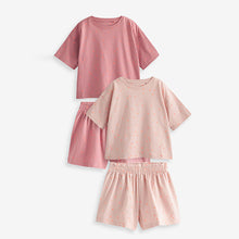 Load image into Gallery viewer, Pink Bright Heart Short Pyjamas 2 Pack (4-12yrs)