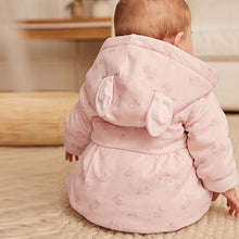 Load image into Gallery viewer, Pink Hooded Baby Jacket (0mths-18mths)