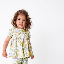 Load image into Gallery viewer, Lilac Purple Floral Cotton T-Shirt (3mths-6yrs)