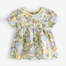 Load image into Gallery viewer, Lilac Purple Floral Cotton T-Shirt (3mths-6yrs)