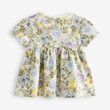 Load image into Gallery viewer, Lilac Purple Floral Cotton T-Shirt (3mths-6yrs)