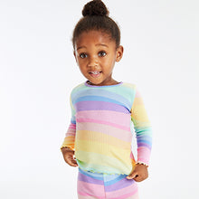 Load image into Gallery viewer, Rainbow Long Sleeve Rib T-Shirt (3mths-6yrs)