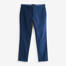Load image into Gallery viewer, Indigo Blue Slim Fit Stretch Chino Trousers