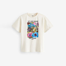 Load image into Gallery viewer, Ecru Oversized Embellished Graphic T-Shirt (3-12yrs)