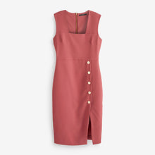 Load image into Gallery viewer, Pink Tailored Midi Pencil Dress