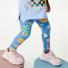 Load image into Gallery viewer, Cobalt Blue Character Leggings (3mths-6yrs)