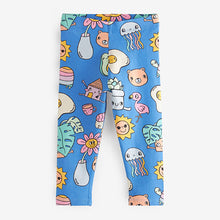 Load image into Gallery viewer, Cobalt Blue Character Leggings (3mths-6yrs)