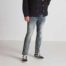 Load image into Gallery viewer, Vintage Grey Slim Fit Essential Stretch Jeans