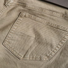 Load image into Gallery viewer, Tan Brown Straight Fit Belted Authentic Jeans