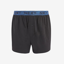 Load image into Gallery viewer, Black Marl Bright Waistband Jersey Boxers