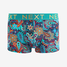 Load image into Gallery viewer, Red/ Blue Rich Paisley Hipsters 4 Pack