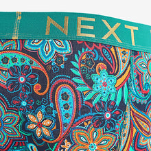 Load image into Gallery viewer, Red/ Blue Rich Paisley Hipsters 4 Pack