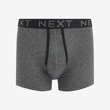 Load image into Gallery viewer, Black / Grey Pattern A-Front Boxers 4 Pack