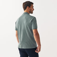 Load image into Gallery viewer, Sage Green Pique Polo Shirt