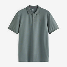 Load image into Gallery viewer, Sage Green Pique Polo Shirt