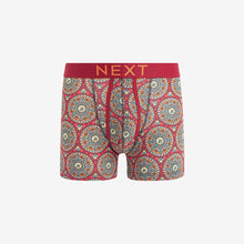 Load image into Gallery viewer, Medallion Print A-Front Boxers 4 Pack