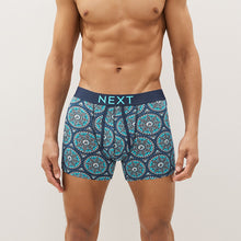 Load image into Gallery viewer, Medallion Print A-Front Boxers 4 Pack