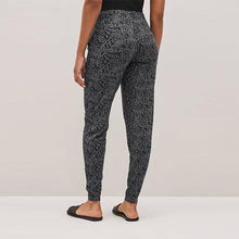 Load image into Gallery viewer, Grey Animal Print Jersey Joggers