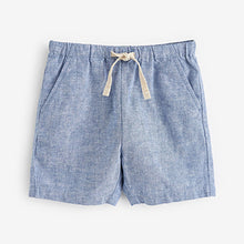 Load image into Gallery viewer, Pale Blue Linen Blend Shorts (3mths-6yrs)
