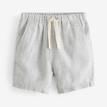 Load image into Gallery viewer, Grey Linen Blend Shorts (3mths-6yrs)