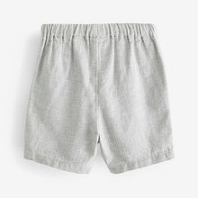 Load image into Gallery viewer, Grey Linen Blend Shorts (3mths-6yrs)
