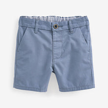 Load image into Gallery viewer, Mid Blue Chino Shorts (3mths-6yrs)