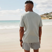 Load image into Gallery viewer, Grey Silver Regular Fit Essential 100% Cotton Crew Neck T-Shirt