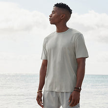 Load image into Gallery viewer, Grey Silver Regular Fit Essential 100% Cotton Crew Neck T-Shirt