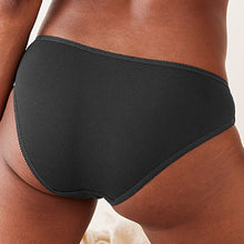Load image into Gallery viewer, Black Bikini Fit Cotton Rich Knickers 4 Pack