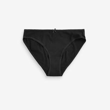 Load image into Gallery viewer, Black/White/Nude Hight Leg Cotton Rich Knickers 4 Pack