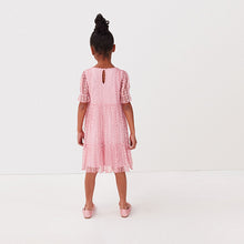 Load image into Gallery viewer, TIERED MESH PINK(5-12yrs)
