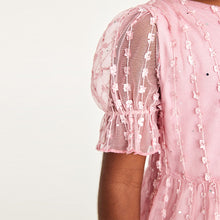 Load image into Gallery viewer, TIERED MESH PINK(5-12yrs)