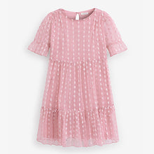 Load image into Gallery viewer, TIERED MESH PINK(5-12yrs)