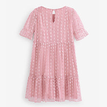 Load image into Gallery viewer, TIERED MESH PINK(5-12yrs)