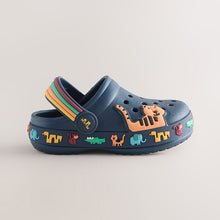 Load image into Gallery viewer, Navy Safari Clogs