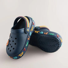 Load image into Gallery viewer, Navy Safari Clogs
