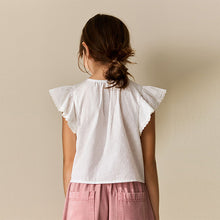 Load image into Gallery viewer, White Tie Front Blouse (3-12yrs)
