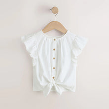 Load image into Gallery viewer, White Tie Front Blouse (3-12yrs)