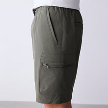 Load image into Gallery viewer, Charcoal Grey Technical Cargo Shorts